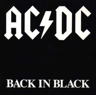 AC/DC \"Back in black\"